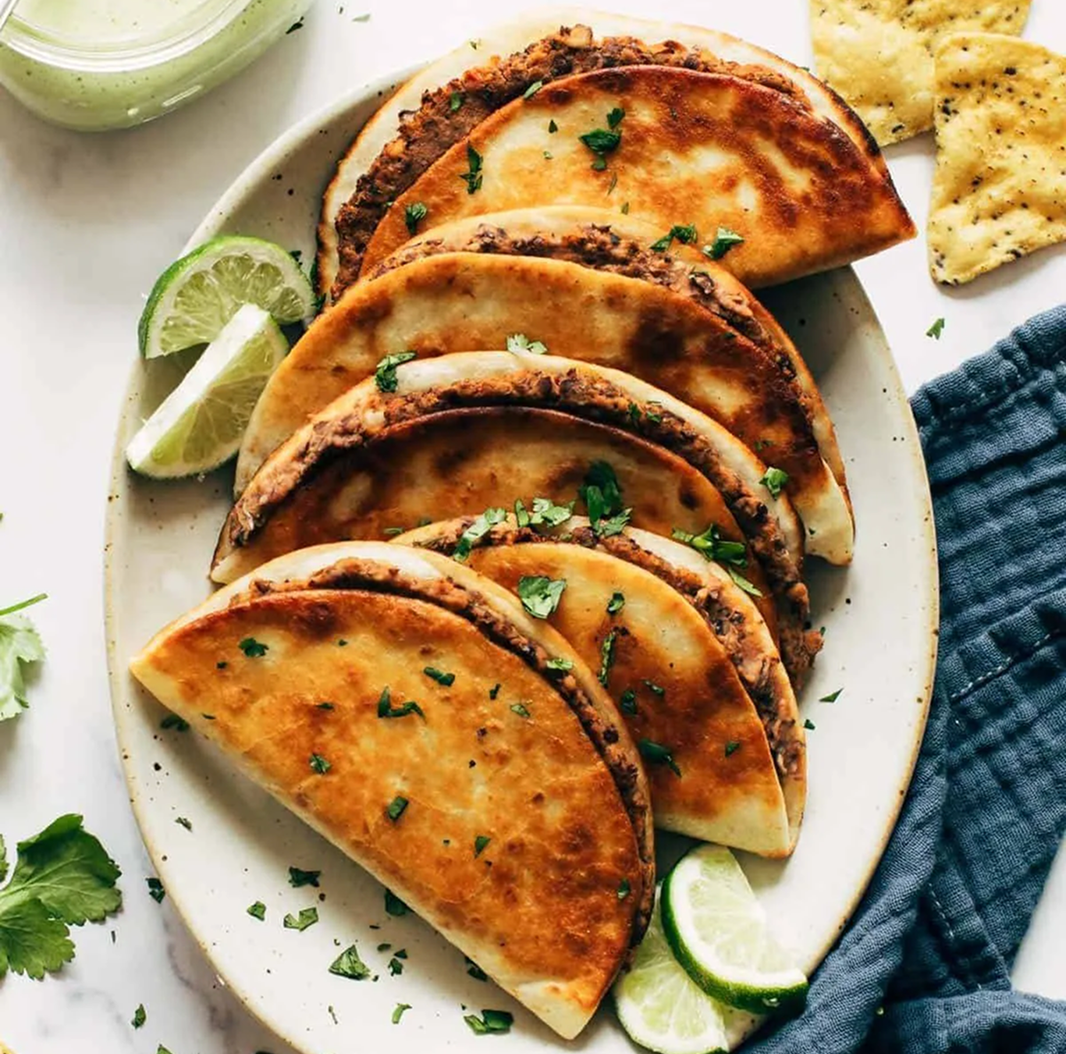 Crispy black bean tacos